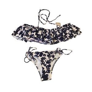 NWT Rachael Roy Ruffled Cheeky Bikini